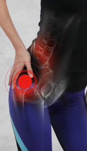 woman with hip joint pain