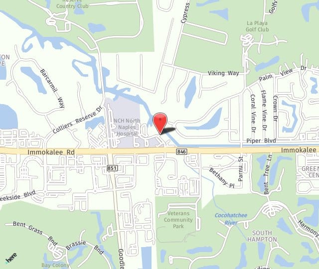 Location Map: 1706 Medical Blvd Naples, FL 34110